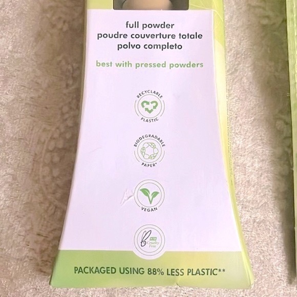 Brand New Set of 2 EcoTools Makeup Brushes Full Powder Blending & Bronzing - Picture 3 of 9